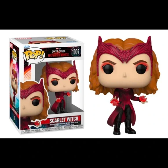 NIB Funko Pop Scarlet Witch Dr Strange the multiverse of madness 🌟 in dark - Picture 3 of 3